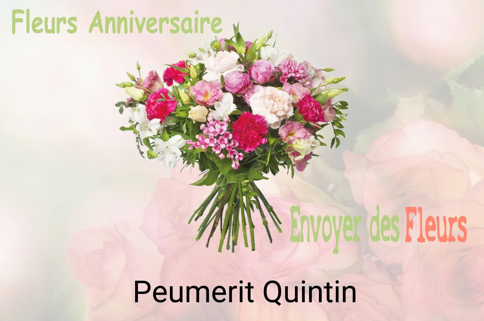 Bouquet de fleurs d’anniversaire livré à Peumerit-Quintin