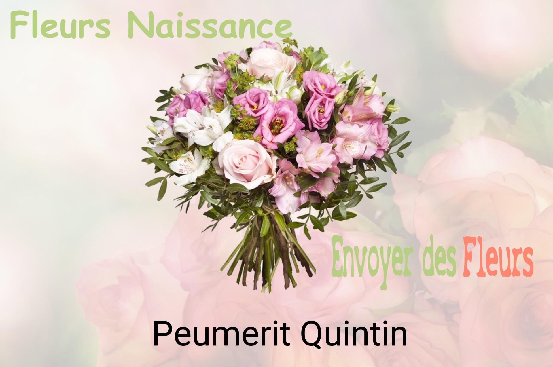 Bouquet de fleurs de naissance livré à Peumerit-Quintin