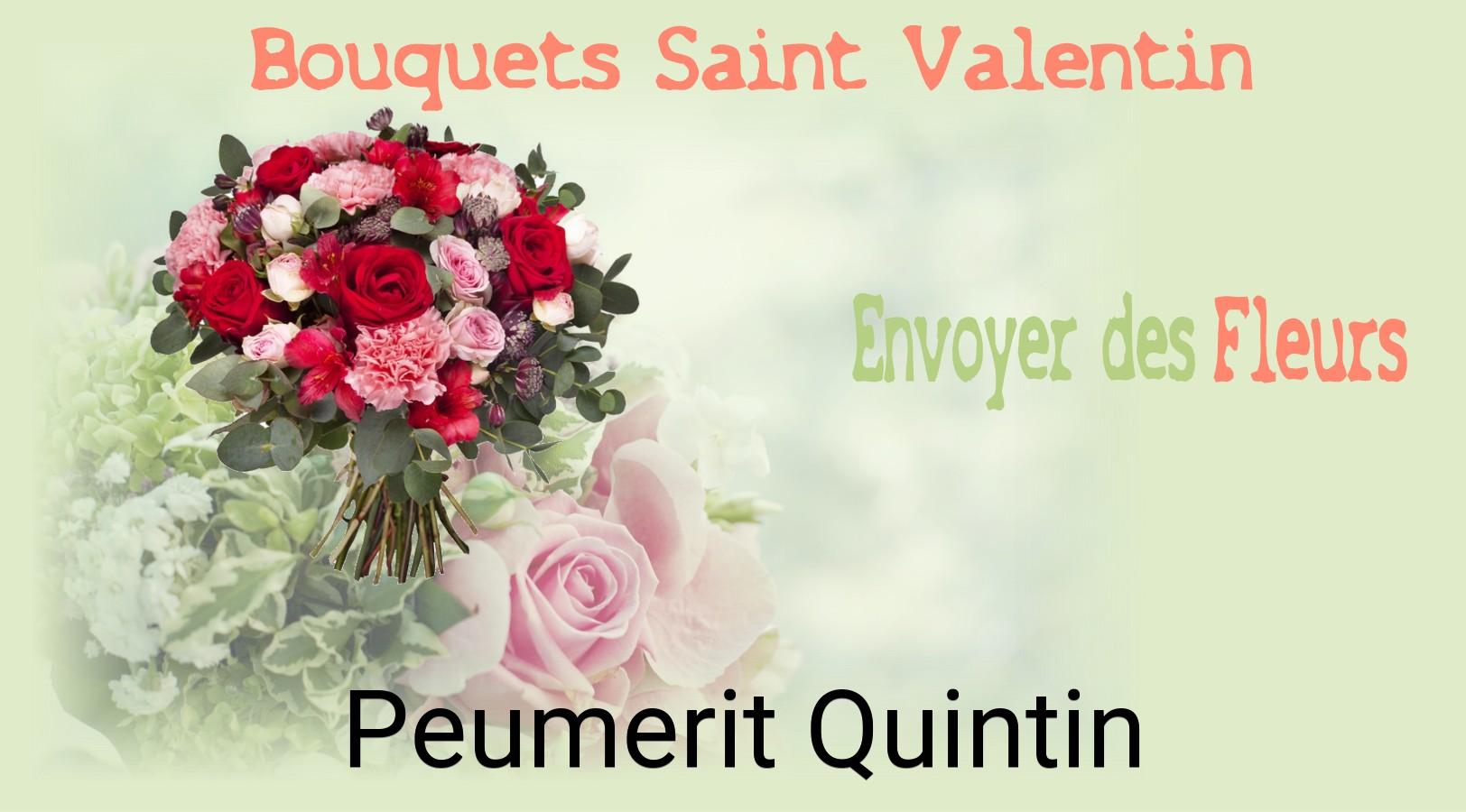 Roses de Saint-Valentin livrées à Peumerit-Quintin